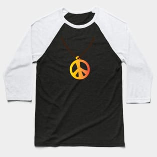 Peace Sign Necklace for Hippies Baseball T-Shirt